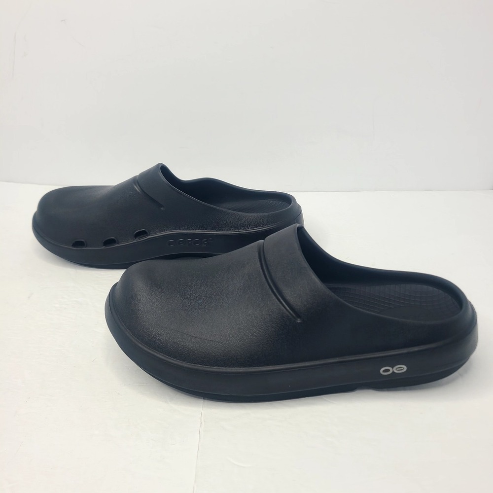 OOFOS OOcloog Casual Slip On Recovery Unisex Black Clogs Men 41 EU 8M 10W - Picture 3 of 9